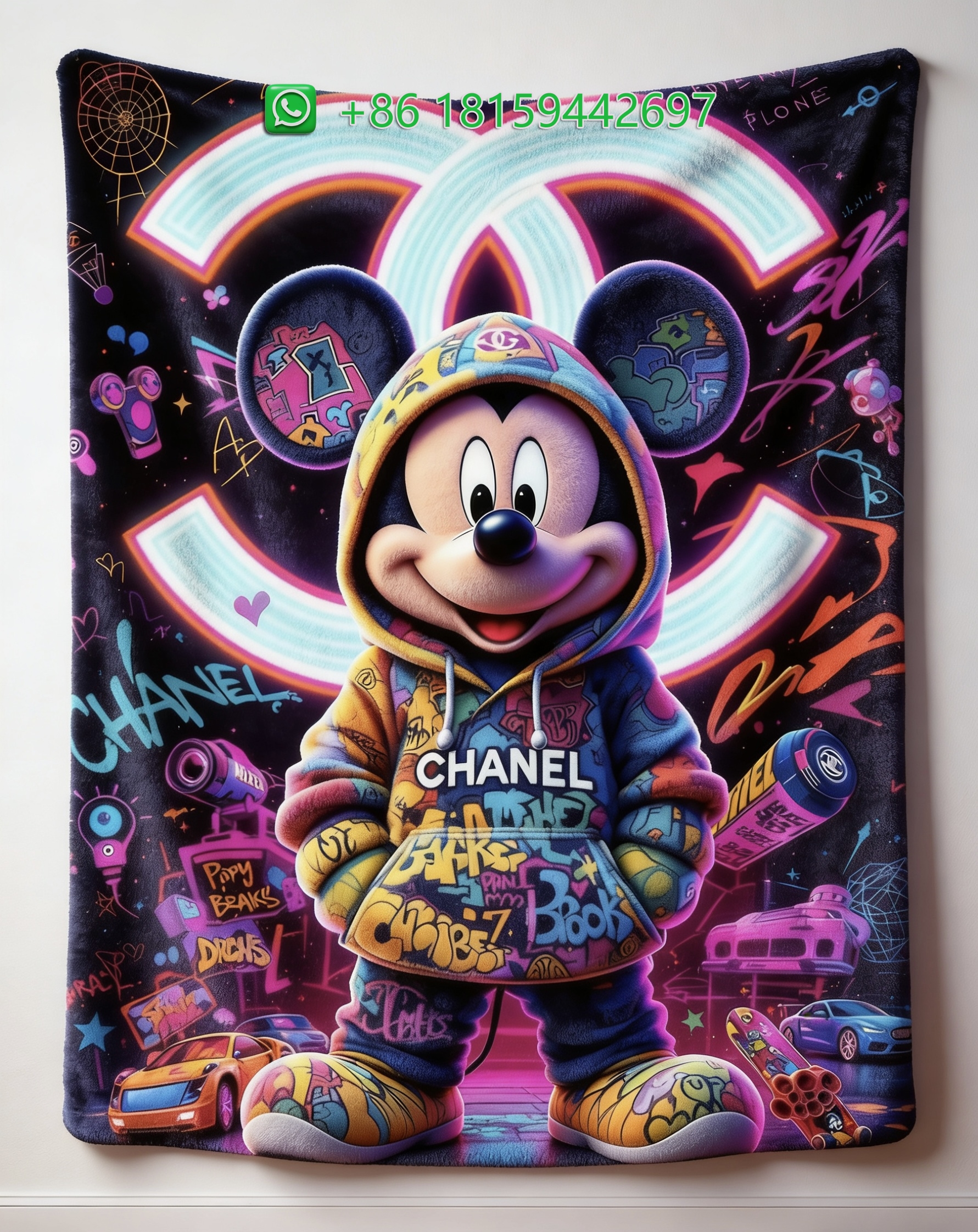 Chanel Throw Blankets